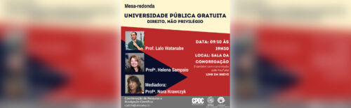 Folder do evento da Faculdade de Educação