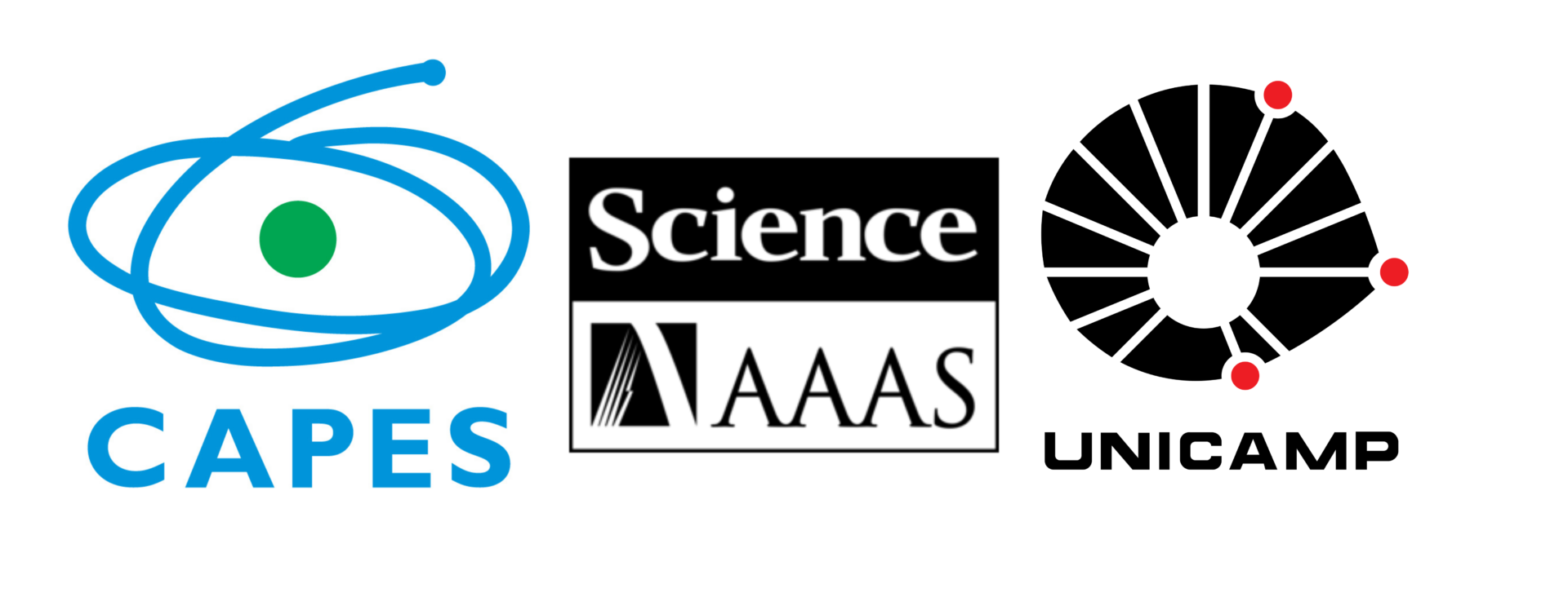 Logos da UNICAMP, CAPES E AAAS.