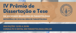 logo do IV Prêmio de Dissertação e Tese da Sociedade Brasileira de Parasitologia