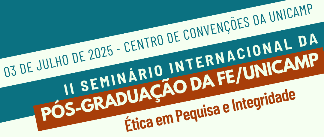 Banner II Seminário Internacional da Pós-Graduação da Faculdade de Educação - UNICAMP
