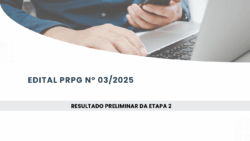 banner da notícia sobre o resultado do edital prpg nº 03/2025